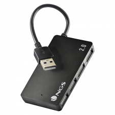 NGS IHUB4 TINY USB 2.0 480 Mbit/s Negro