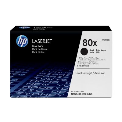 Cartucho original de tóner negro de alto rendimiento 80X LaserJet