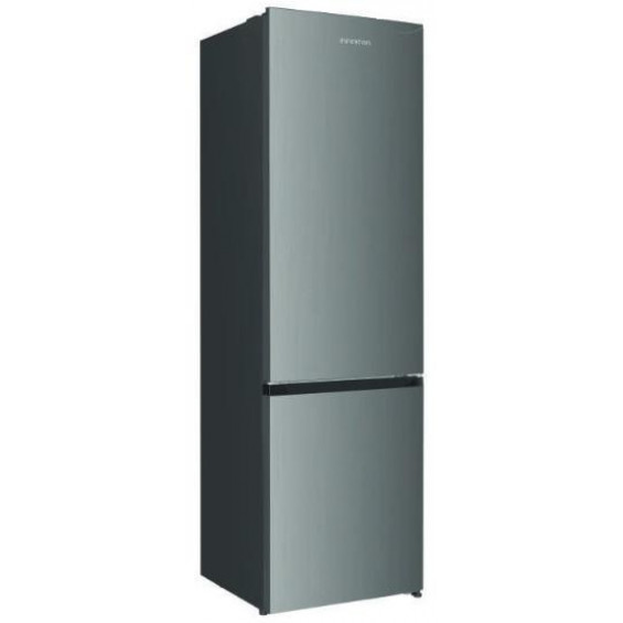 Frigorífico combi Infiniton FGC-343C20XEN, 201 x 60 x 60.5 cm, Total No Frost, clase E, 231 kWh/año, 39 dB, 326 litros, Fresh Zone, reversible, inox
