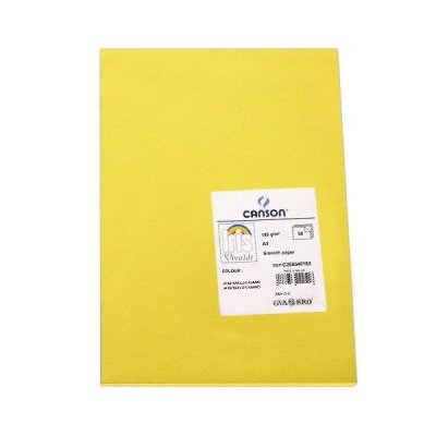 CANSON Pack de 50 Cartulina 185g A3 amarillo canario
