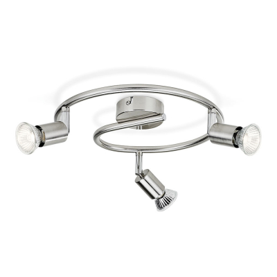 Foco 3 elementos limbali gu10 (bombilla no incluida) color cromo mate ø29 x 13 cm