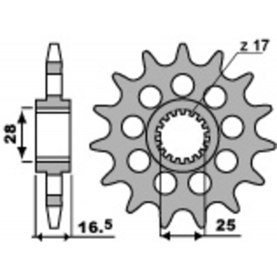 PBR Steel Standard Front Sprocket 2187 - 520 2187.17.18NC