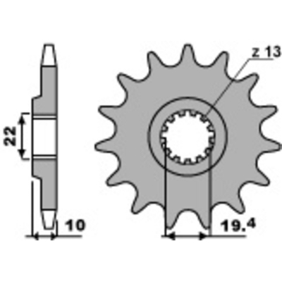 PBR Steel Standard Front Sprocket 435 - 520 435.11.18NC