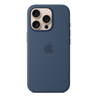 Funda de silicona con MagSafe para el iPhone 16 Pro - Azul denim