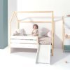 Cama-casita Montessori 70x140 cm madera con cajones eucalipto · Sogni
