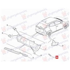 REFLECTOR PARACHOQUE TRASERO(O)