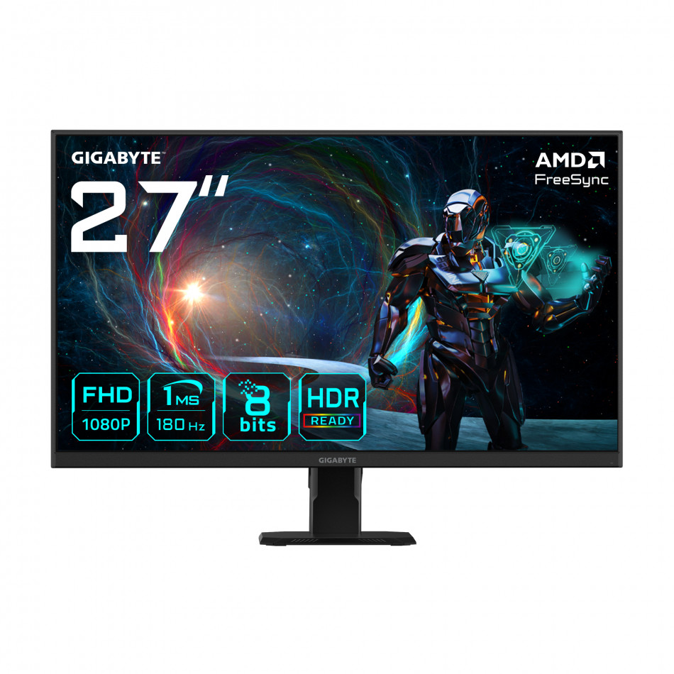 GS27FA 27" Monitor de Juego FHD - 1920 x 1080, 180Hz, 1ms, 300 cd/m², FreeSync, HDR Ready, HDMI 2.0