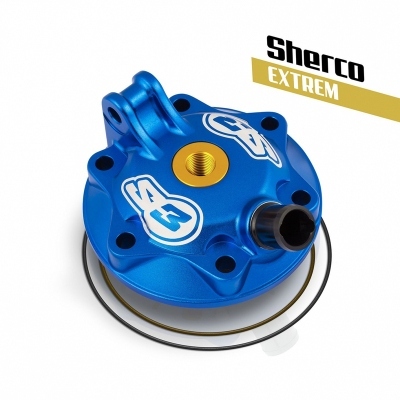 S3 Extreme Enduro Cylinder Head & Insert Kit Low Compression Blue Sherco XTR-SH-250-U