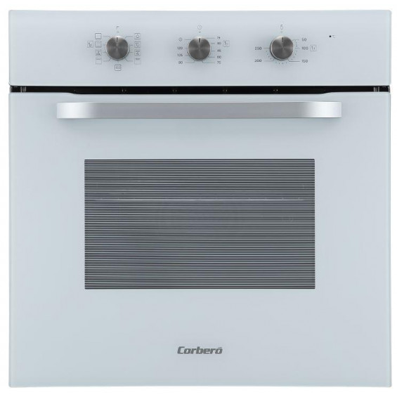 Horno multifunción Plus Corberó CCHM706W, 65 litros, 8 programas, hidrólisis, clase A, cristal blanco