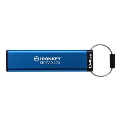 Memoria usb 3.2 kingston 64gb ironkey keypad 200