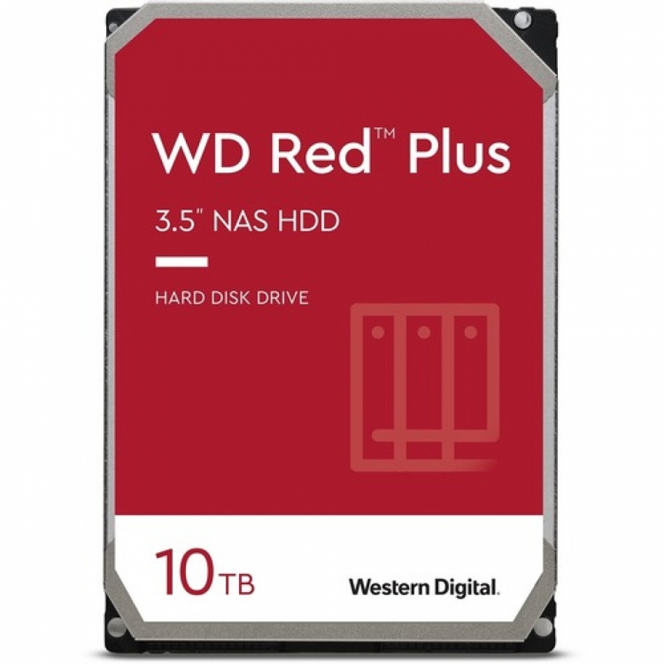 Disco duro interno hdd wd western digital nas red plus wd101efbx 10tb 10000gb 3.5pulgadas sata 6 7200rpm 256mb