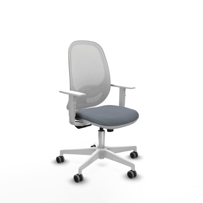 Cilanco blanca sincro malla blanca bali gris brazos blancos base blanca ruedas 65mm engomadas
