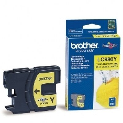 Cartucho tinta brother lc980y amarillo 260 paginas dcp - 195c - dcp - 375cw - mfc - 250c - mfc - 255cw - mfc - 290c