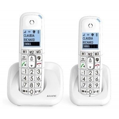 Telefono fijo inalambrico alcatel dec xl785 duo white