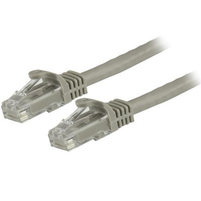 Cable de 1,5m Cat6 Ethernet de Red Gris - RJ45 sin Enganches - 24AWG