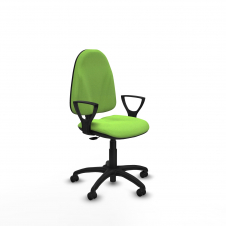 Piqueras y Crespo Algarra CP bali pistacho brazos fijos base poliamida ruedas autofrenantes 50mm