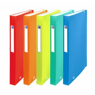Oxford Urban A4+ Clasificador de 8 Posiciones - Tapa de Plastico Translucido - Ideal para Organizar Documentos - Incluye Eiquetas para los Separadores - Colores Surtidos
