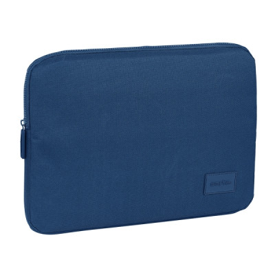 Safta Basic Funda para Portatil hasta 14 - Alojamiento Acolchado - 1.7L - Proteccion contra Golpes - 340x20x250mm - Color Azul Marino