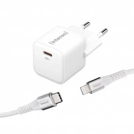 Kit cargador Intenso GaN W30C + Cable Lightning
