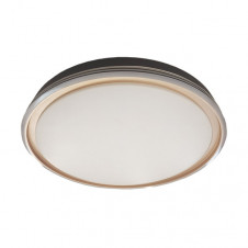 Plafon Picola 60w 3000-4200-6500k Negro/oro 7x50x50cm 5400lm C/remoto