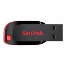 MEMORIA SANDISK 16GB USB 2.0 CRUZER BLADE Z50 NEGRO C/ROJO