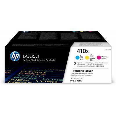 HP CF411X/CF412X/CF413X Pack de 3 Cartuchos de Toner Originales - 410X
