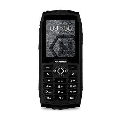 Telefono movil rugerizado hammer 3 negro y plateado 2.4pulgadas - dual - sim - 2g