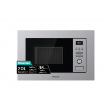 Hisense BIM320G41X microondas Acero inoxidable Microondas combinado Integrado 20 L 800 W