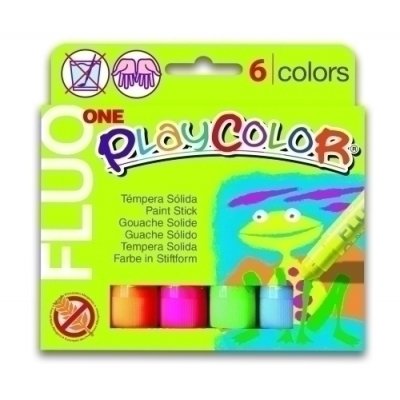 TEMPERA PLAYCOLOR FLUO ONE C/6