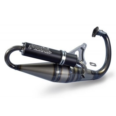 POLINI Team 4 Full Exhaust System - Black Aluminium Yamaha 200.0406