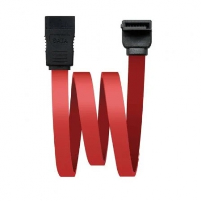 Cable SATA Nanocable 10.18.0202/ SATA Hembra - SATA Hembra/ 0.5m/ Rojo