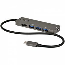 StarTech.com Hub usb 3.2 gen 1 tipo-c 4puertos negro gris