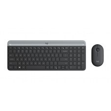 Logitech Slim Wireless Combo MK470 teclado Ratón incluido RF inalámbrico Blanco