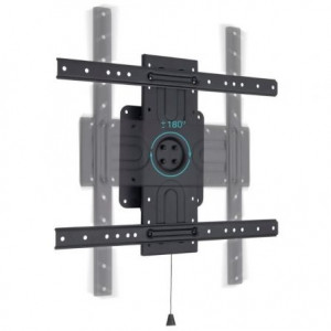 Soporte TV rotatorio de pared TooQ LP3780F-R, 37-80 pulgadas, hasta 50 kg, VESA 600x400 mm, rot. ±180°, nivel. ±3°, negro