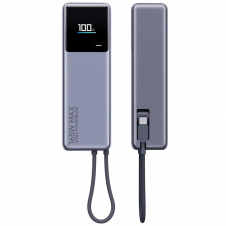 Powerbank Xiaomi 165W 10.000 mAh con Cable Integrado Gris (BHR9361GL)