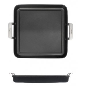 Plancha de asar parrilla Valira 4650/25, Inclinada, Colección Aire, 23 x 23 cm, separa líquidos de los alimentos, con asas