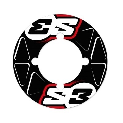 S3 Rear Sprocket Stickers 46/48 Teeth Red CH-593-R