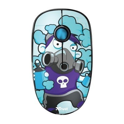 Trust Sketch Raton Inalambrico 1600dpi - 3 Botones Silenciosos - Uso Ambidiestro - Color Azul