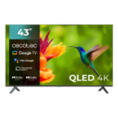 TELEVISIONN QLED 43 CECOTEC 4K UHD GOOGLE TV HDMI USB GOOGLE CHROMECAST