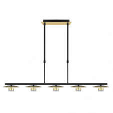 Lampara Ciudad Del Cabo 5l 30w 4000k Negro/oro Regx104x15 Cm 2400 Lm