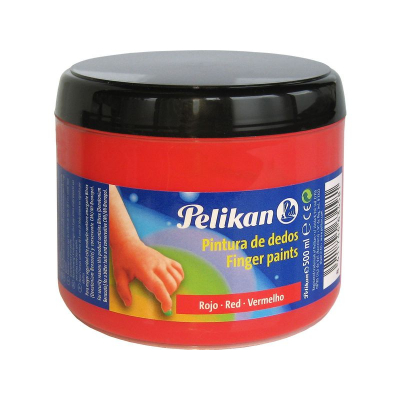 PKN PINTURA DEDOS BERMELLÓN 500ML. 63458