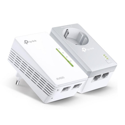 Kit de adaptadores powerline wifi tp - link tl - wpa4226 kit av600