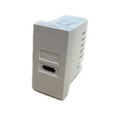 Modulo 45x45 Cargador USB-C PD Multimedia