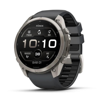 Smartwatch garmin fenix 9 pro amoled 51mm titanium correa gris