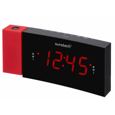 Sunstech FRDP3 Reloj Digital Negro, Rojo