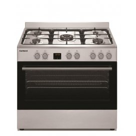Conjunto de Cocina Corberó CC900X, 90 x 60 cm, 5 zonas, gas butano, inox