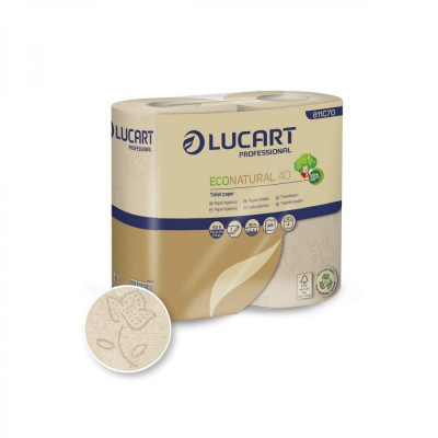 Rollo Papel Higiénico EcoNatural 40 - Pack de 40 unidades