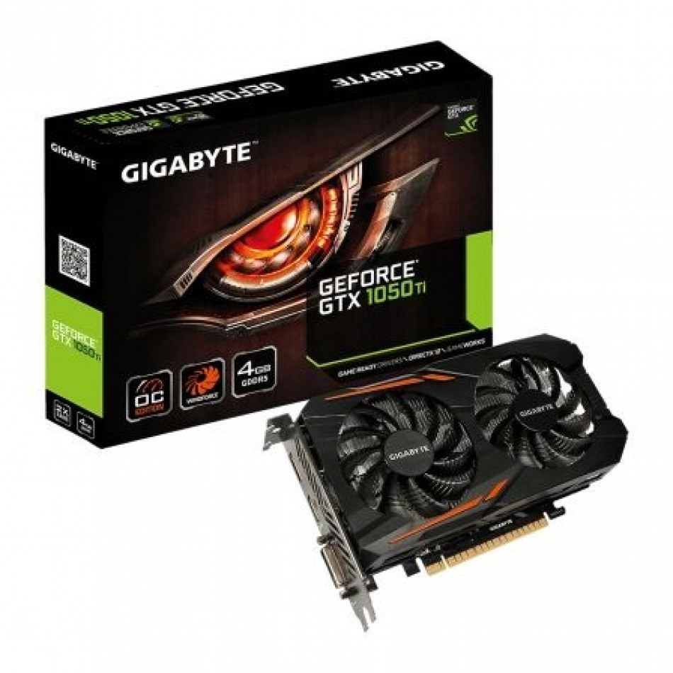 Tarjeta Gráfica Gigabyte GeForce GTX 1050 Ti OC 4G/ 4GB GDDR5