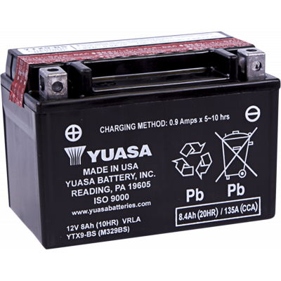 Baterías sin mantenimiento AGM YUASA YTX9-BS(CP)