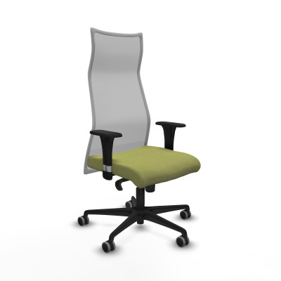 Albacete malla XL sincro malla gris bali verde oliva brazos 1D base nailon ruedas 65mm engomadas